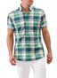 Maerz Short Sleeve Multi Check Shirt Spanish Green