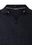 Maerz Short Sleeve Open Collar Merino Extrafine Knit Pullover Navy