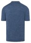 Maerz Short Sleeve Open Collar Merino Extrafine Knit Trui Denim Blue