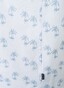 Maerz Short Sleeve Subtle Palm Tree Fantasy Pattern Overhemd Cold Blue