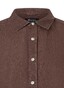 Maerz Short Sleeve Uni Color Linen Shirt Chocolate