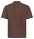 Maerz Short Sleeve Uni Color Linen Shirt Chocolate