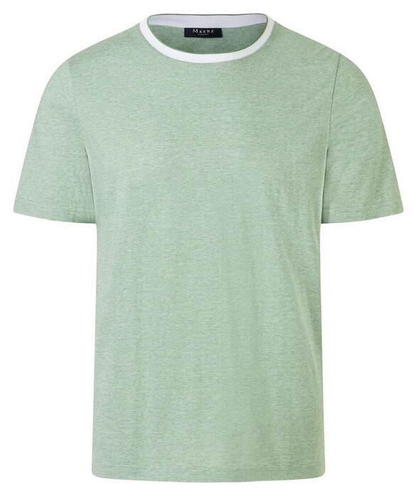 Maerz Single Jersey Short Sleeve Mélange T-Shirt Mochi Green