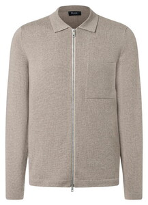 Maerz Solid Color Responsible Wool Standard Merino Organic Cotton Vest Frappuccino