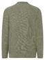 Maerz Stripe Knit Zip Cardigan Cotton Linen Mix Moss Carpet