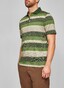 Maerz Striped Contrast Collar Poloshirt Nephrit Green