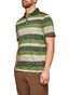 Maerz Striped Contrast Collar Poloshirt Nephrit Green