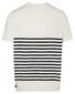 Maerz Striped Cotton Shirt Heavy Jersey T-Shirt Clear White