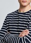 Maerz Striped Long Sleeve T-Shirt Navy