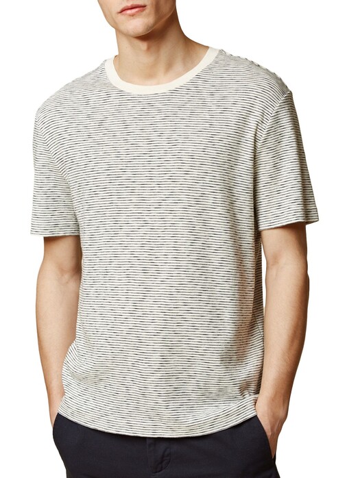Maerz Striped Single Jersey T-Shirt Off White