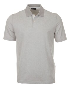 Maerz Subtle Leaves Pattern Polo Clear Silver