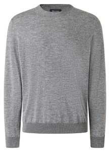 Maerz Subtle Stripe Pattern Wool Alpaca Blend Trui Smoky Grey