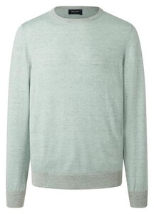 Maerz Subtle Stripe Wool Cotton Blend Trui Iced Mint