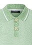 Maerz Subtle Structure Contrast Stripes Polo Mochi Green