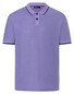 Maerz Subtle Structure Contrast Stripes Polo Violet Sky