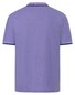 Maerz Subtle Structure Contrast Stripes Polo Violet Sky