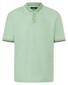 Maerz Subtle Structure Contrast Stripes Poloshirt Mochi Green