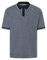 Maerz Subtle Structure Contrast Stripes Poloshirt Navy