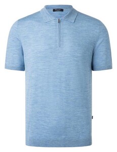Maerz Summer Merino Extrafine Zipper Pullover Whispering Blue