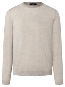 Maerz Super Stripe Merino Crew Neck Trui Beach