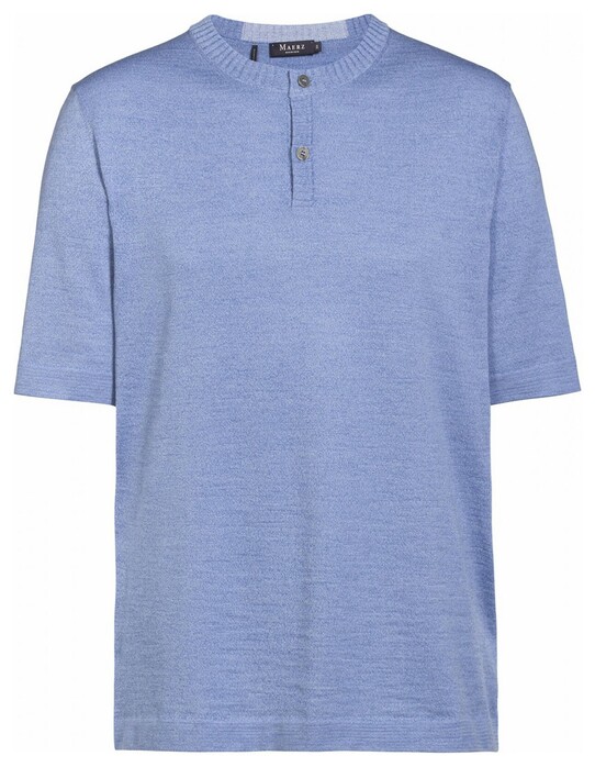 Maerz T-Shirt Cotton Wool Copen Blue