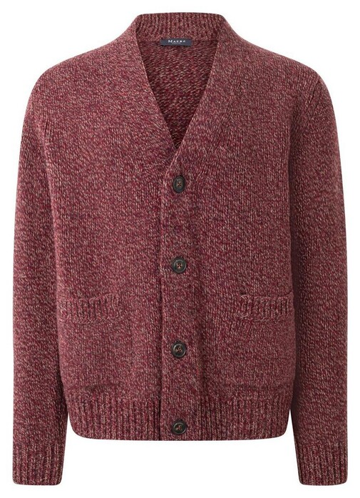 Maerz Texture Knit Button Wool Cardigan Fudge