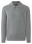 Maerz Troyer Buttons Uni Structure Knit Pullover Grey Rock