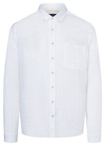 Maerz Uni Aran Mcnutt Linnen Overhemd Pure White