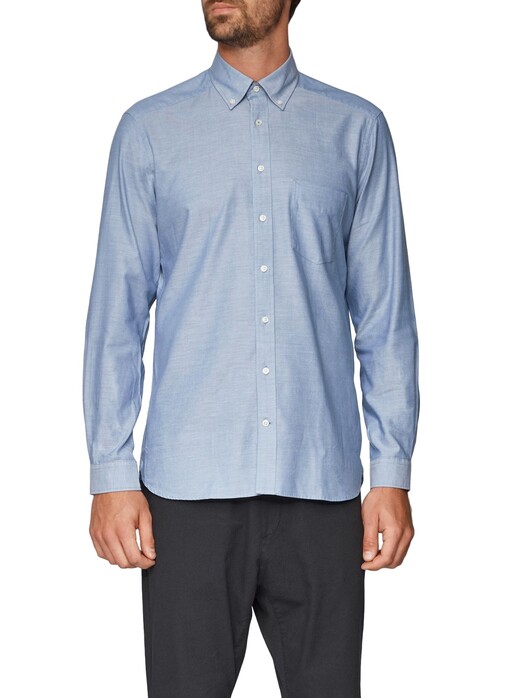 Maerz Uni Button Down Shirt Whispering Blue
