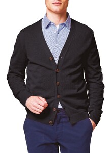 Maerz Uni Button Merino Superwash Cardigan Black