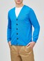 Maerz Uni Button Merino Superwash Cardigan Blue Hydrangea