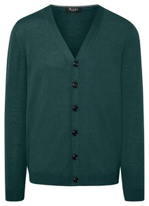 Maerz Uni Button Merino Superwash Cardigan Intensive Green