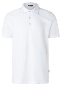 Maerz Uni Color Cotton Piqué Garment Dyed Polo Pure White