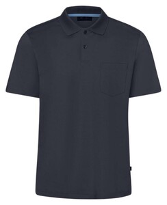 Maerz Uni Color Luxury Mercerized Cotton Polo Navy