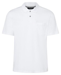 Maerz Uni Color Luxury Mercerized Cotton Polo Pure White