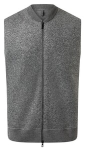 Maerz Uni Color Luxury Superfine Merino Waistcoat Gresh