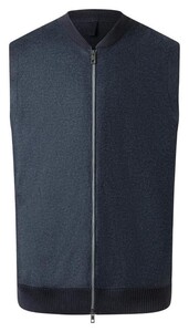 Maerz Uni Color Luxury Superfine Merino Waistcoat Navy