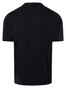Maerz Uni Color Organic Cotton Stripe Knit Polo Zwart