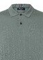 Maerz Uni Color Organic Cotton Stripe Knit Poloshirt Mud Green