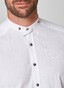 Maerz Uni Contrast Button Shirt Clear White