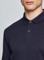 Maerz Uni Cotton Long Sleeve Poloshirt Navy