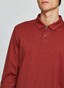 Maerz Uni Cotton Long Sleeve Poloshirt Red Bark
