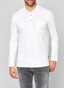 Maerz Uni Cotton Longsleeve Poloshirt Pure White