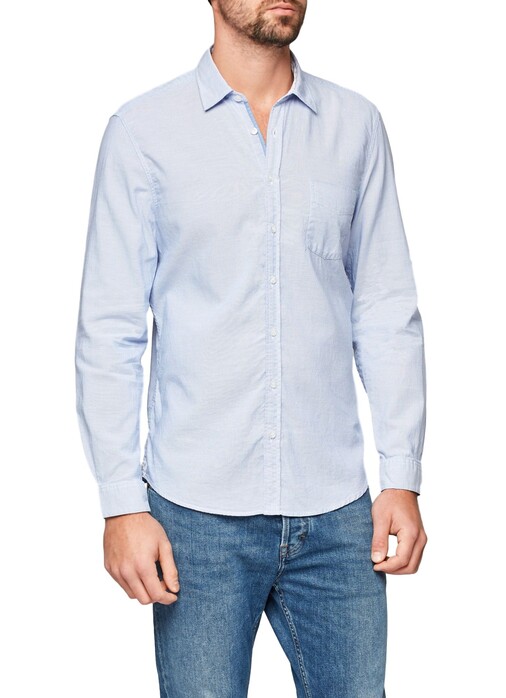 Maerz Uni Cotton Shirt Airforce Blue