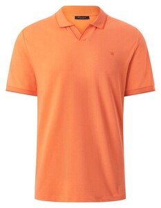 Maerz Uni Cotton Silky Finish Fine Piqué Texture Poloshirt Tangerine