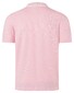 Maerz Uni Cotton Silky Finish Subtle Stripe Collar Contrast Poloshirt Light Rosa
