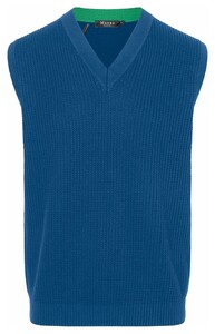 Maerz Uni Cotton V-Neck Slip-Over Classic Blue