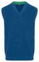 Maerz Uni Cotton V-Neck Slip-Over Classic Blue