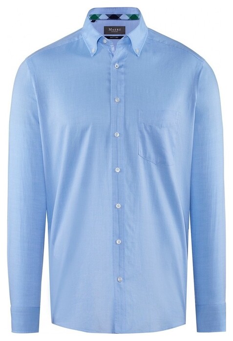 Maerz Uni Easy Care Button-Down Shirt Star Blue