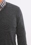 Maerz Uni Extrafine V-Neck Pullover Leaden Grey
